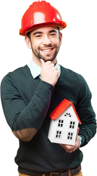 man-with-red-helmet-small-house-hand